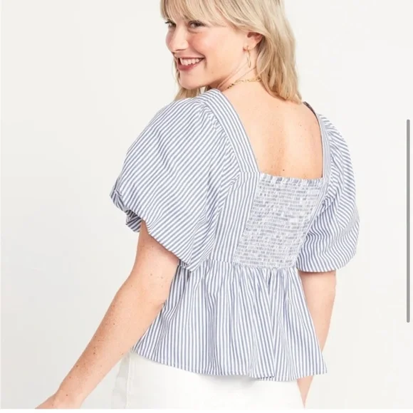 NWT Old Navy Puff Sleeve Top - Picture 2 of 7